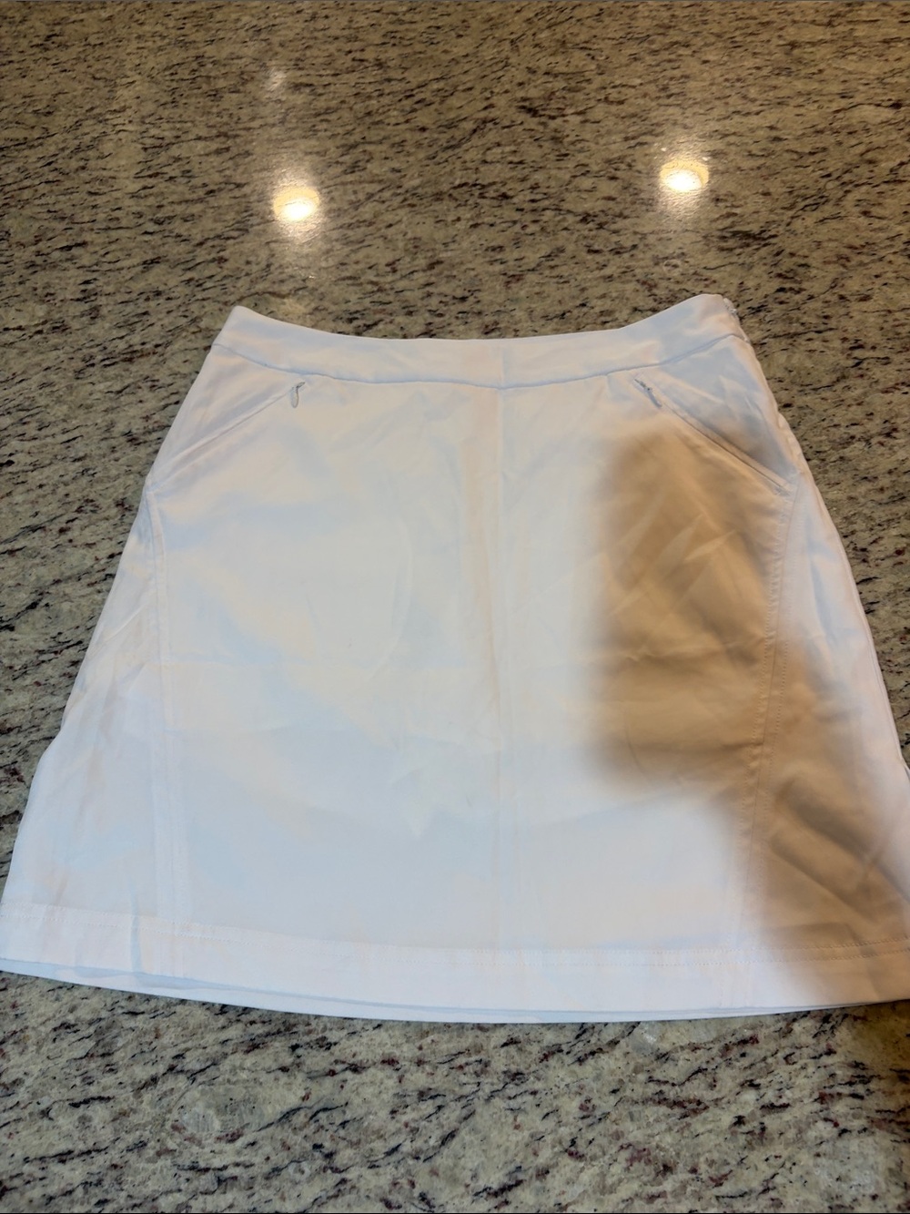 Callaway White Mini Skirt with Subtle Seaming